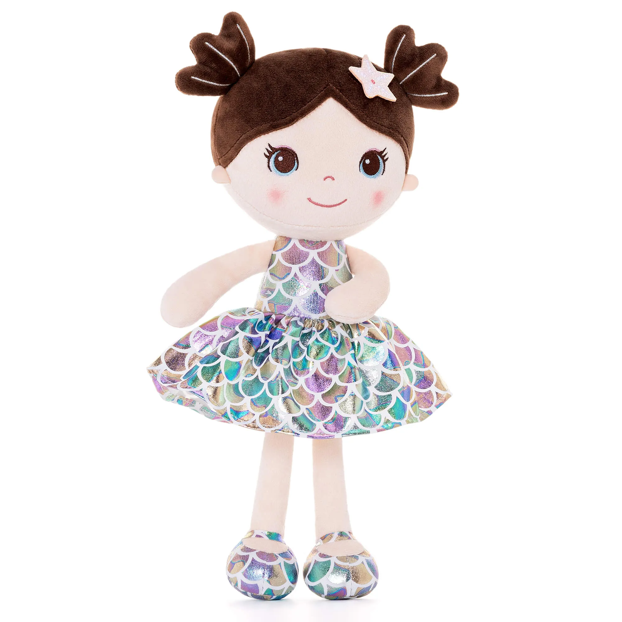 Lazadagifts 12-inch Personalized Plush Dolls Fashion Girls Mermaid Princess Purple
