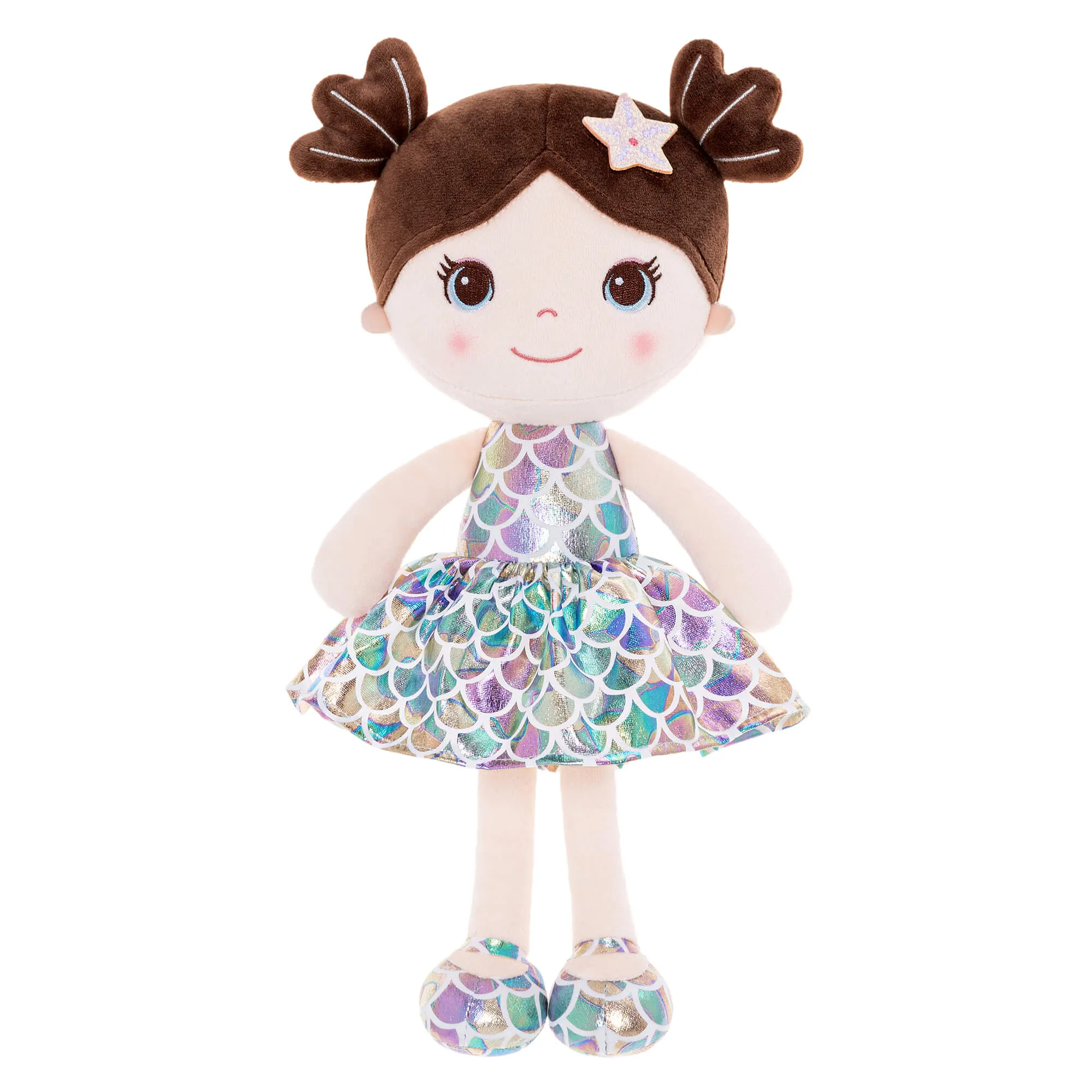 Lazadagifts 12-inch Personalized Plush Dolls Fashion Girls Mermaid Princess Purple