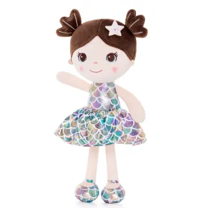 Lazadagifts 12-inch Personalized Plush Dolls Fashion Girls Mermaid Princess Purple