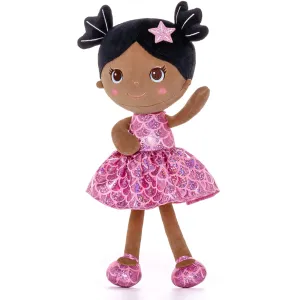 Lazadagifts 12-inch Personalized Plush Dolls Fashion Girls Mermaid Princess Rose