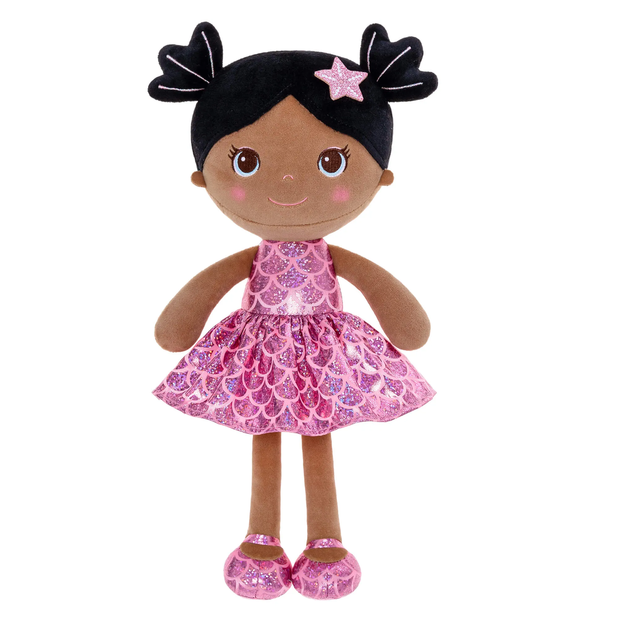 Lazadagifts 12-inch Personalized Plush Dolls Fashion Girls Mermaid Princess Rose