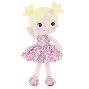 Lazadagifts 12-inch Personalized Plush Dolls Fashion Girls Mermaid Princess Sharp Pink
