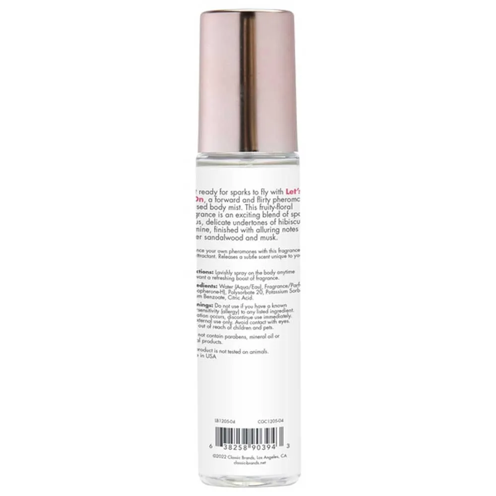 Let's Get It on - Fragrance Body Mist With  Pheromones- Fruity Floral 3.5 Oz