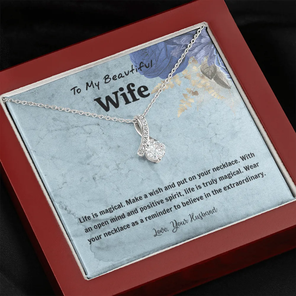 Life Is Magical - Alluring Beauty Infinity Necklace Message Card