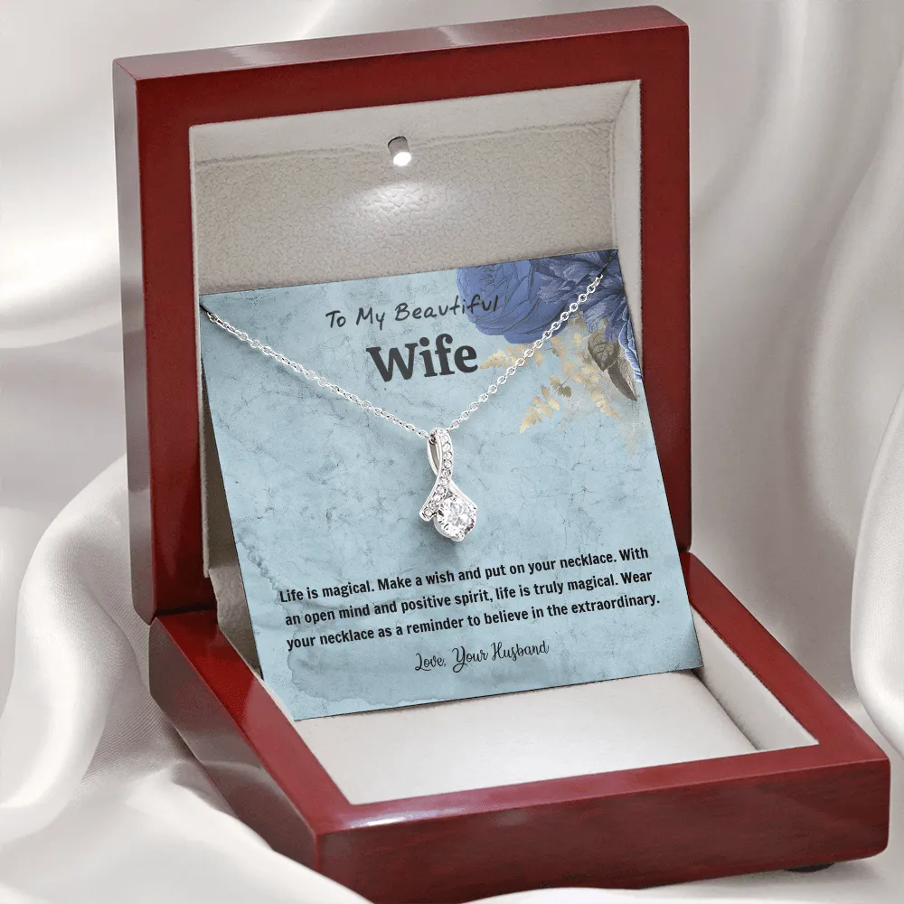 Life Is Magical - Alluring Beauty Infinity Necklace Message Card
