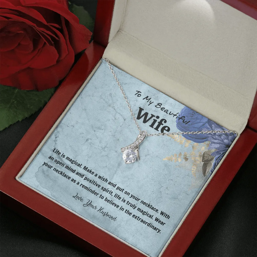 Life Is Magical - Alluring Beauty Infinity Necklace Message Card