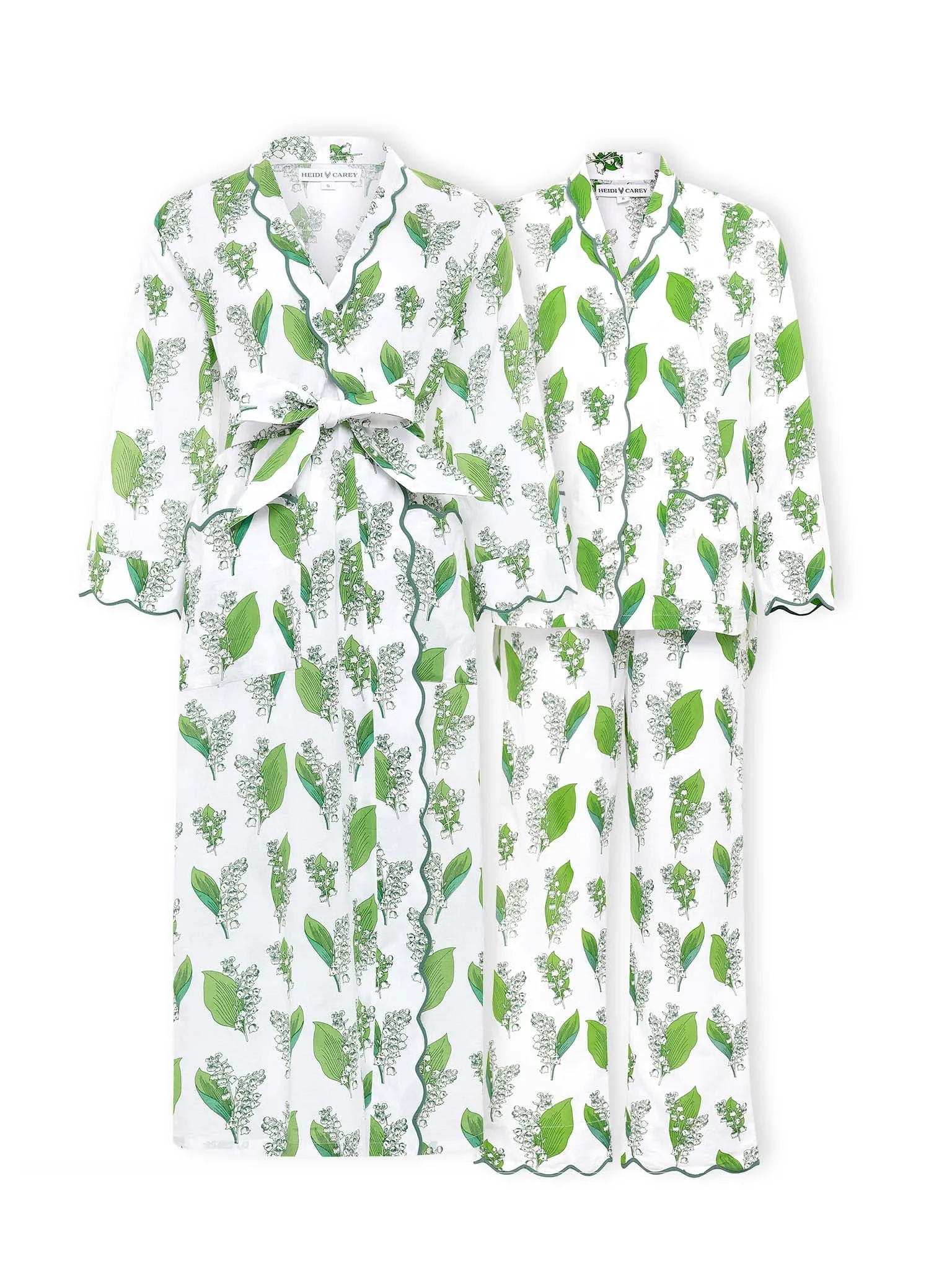 Lily Of The Valley Bundle: Classic Robe   Pajamas
