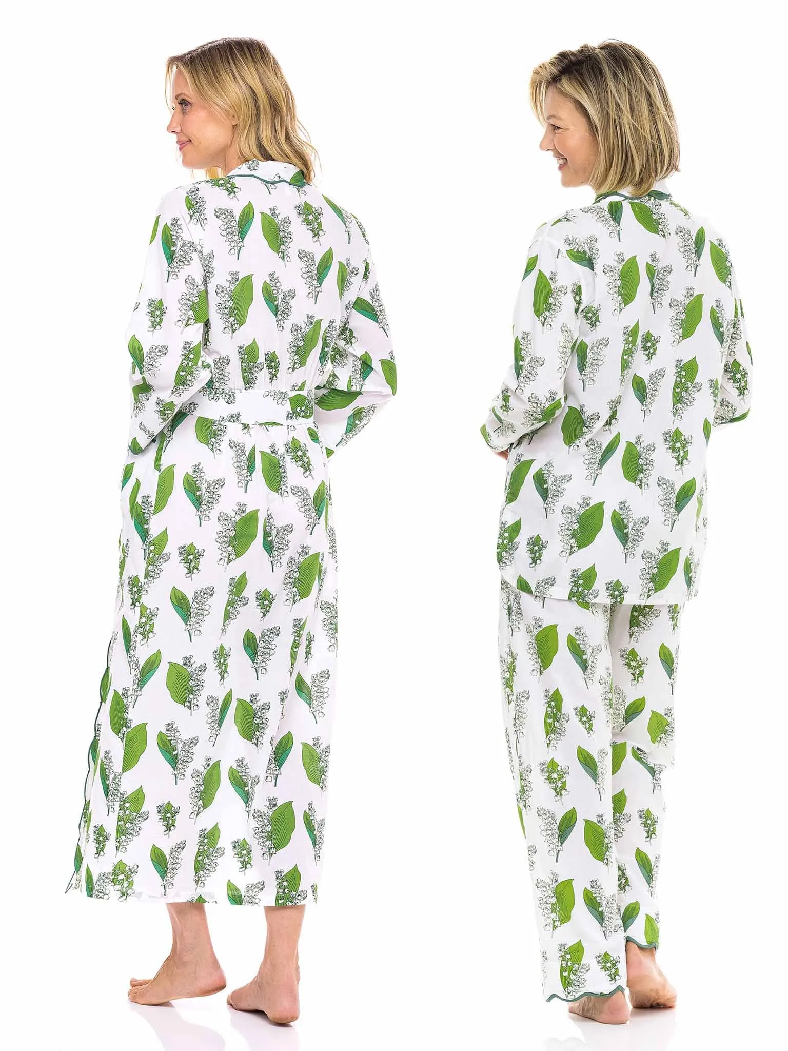 Lily Of The Valley Bundle: Classic Robe   Pajamas