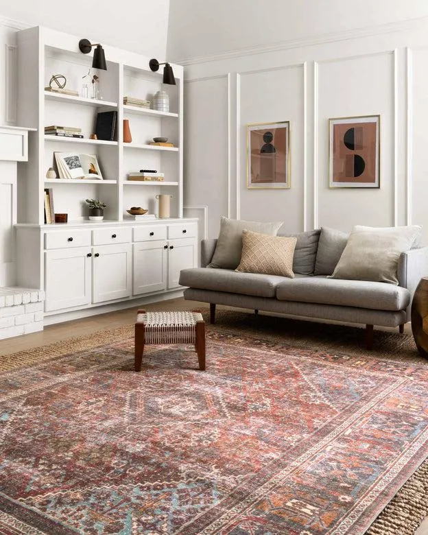 Loloi Rugs Loren Collection - LQ-13 Brick/Midnight