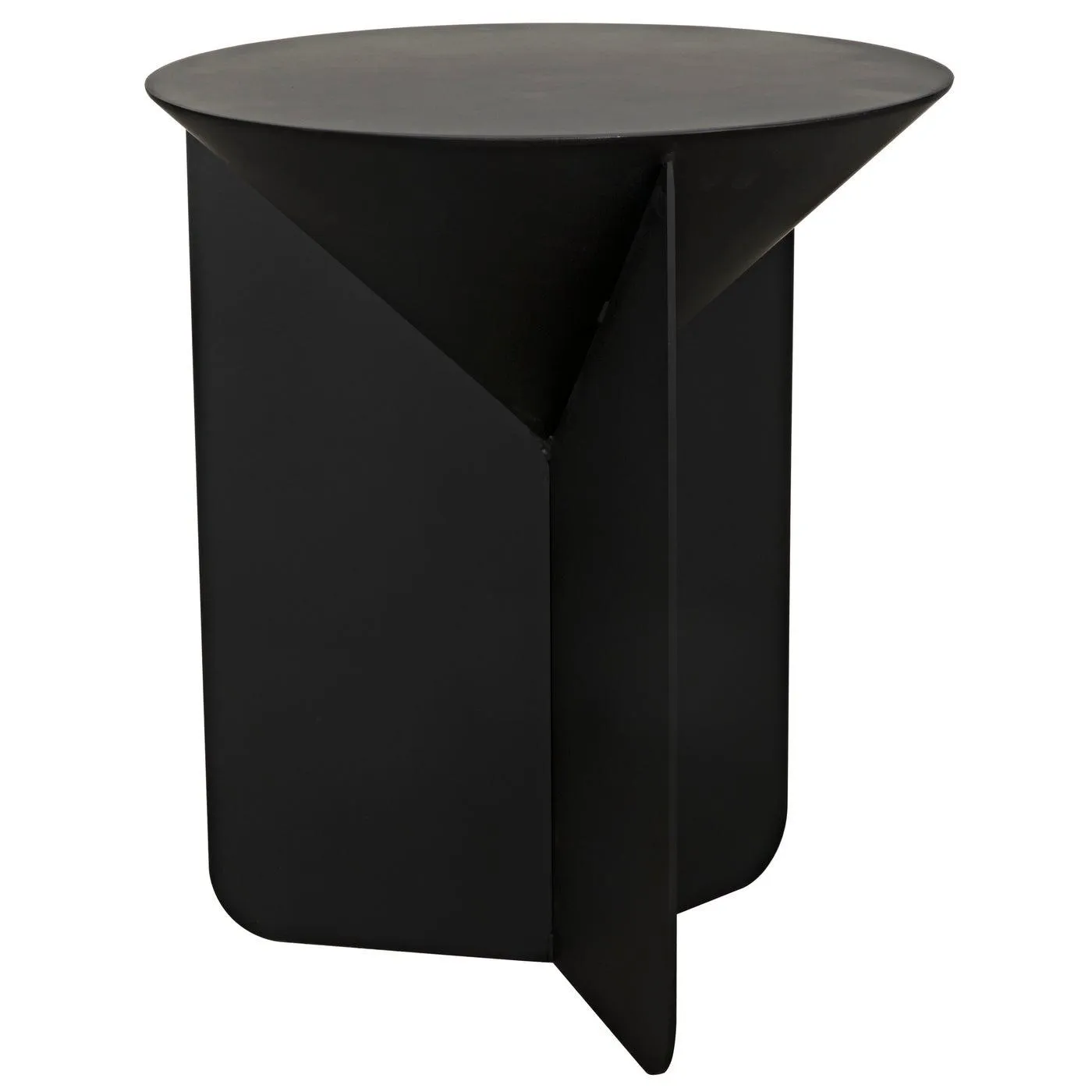 Lora Side Table, Black Steel