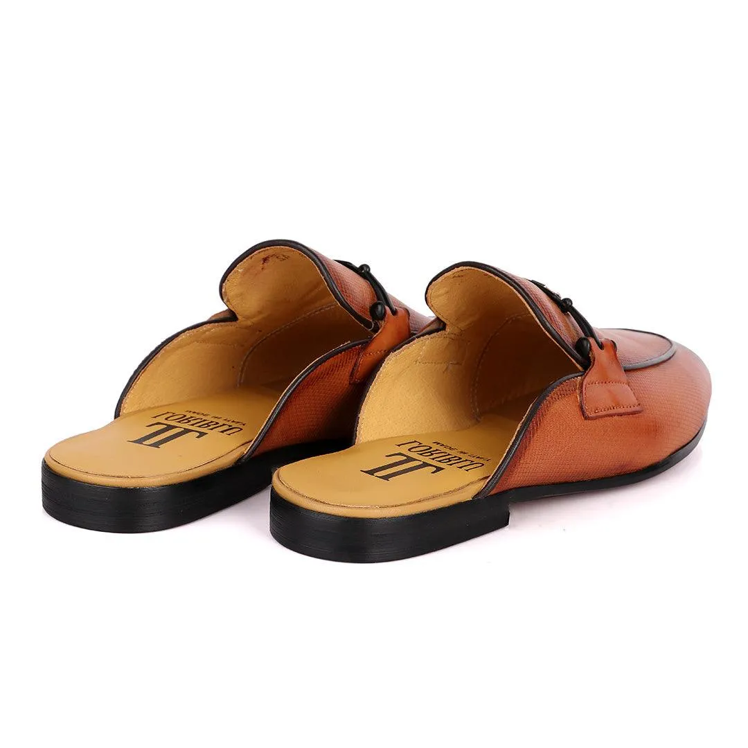 LoriBlu Classic Mole Apricot Half Leather Shoe