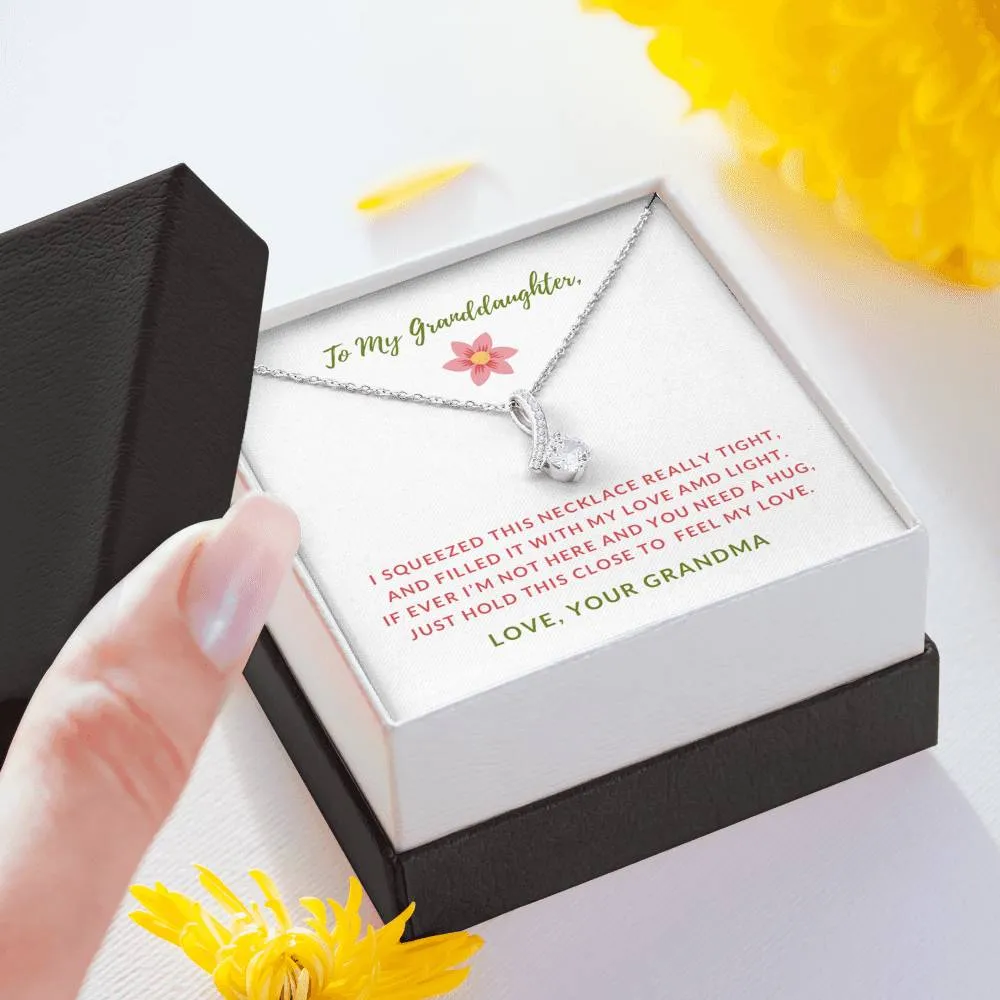 Love and Light-Alluring Beauty Solitaire Necklace for Granddaughter