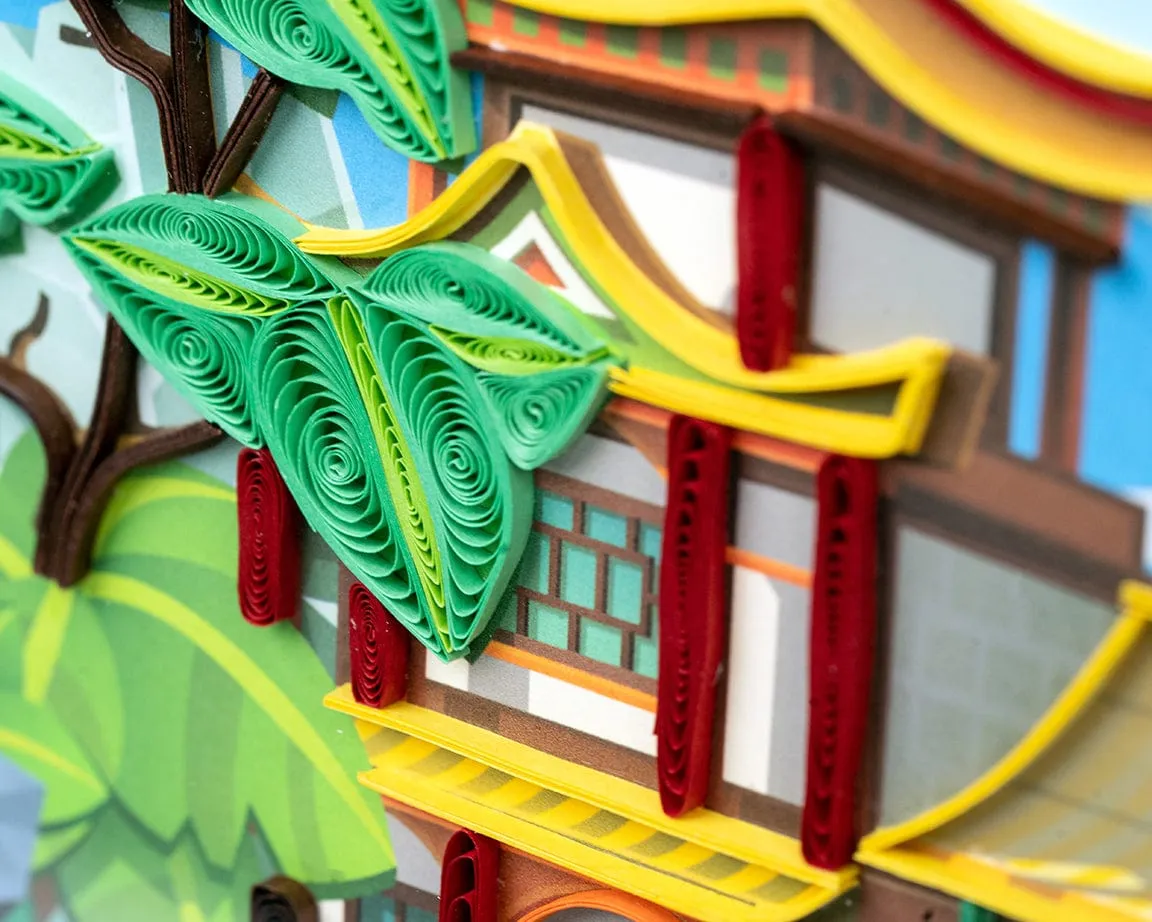 LTD Vietnam Art Series - Quilled Ancient Palace