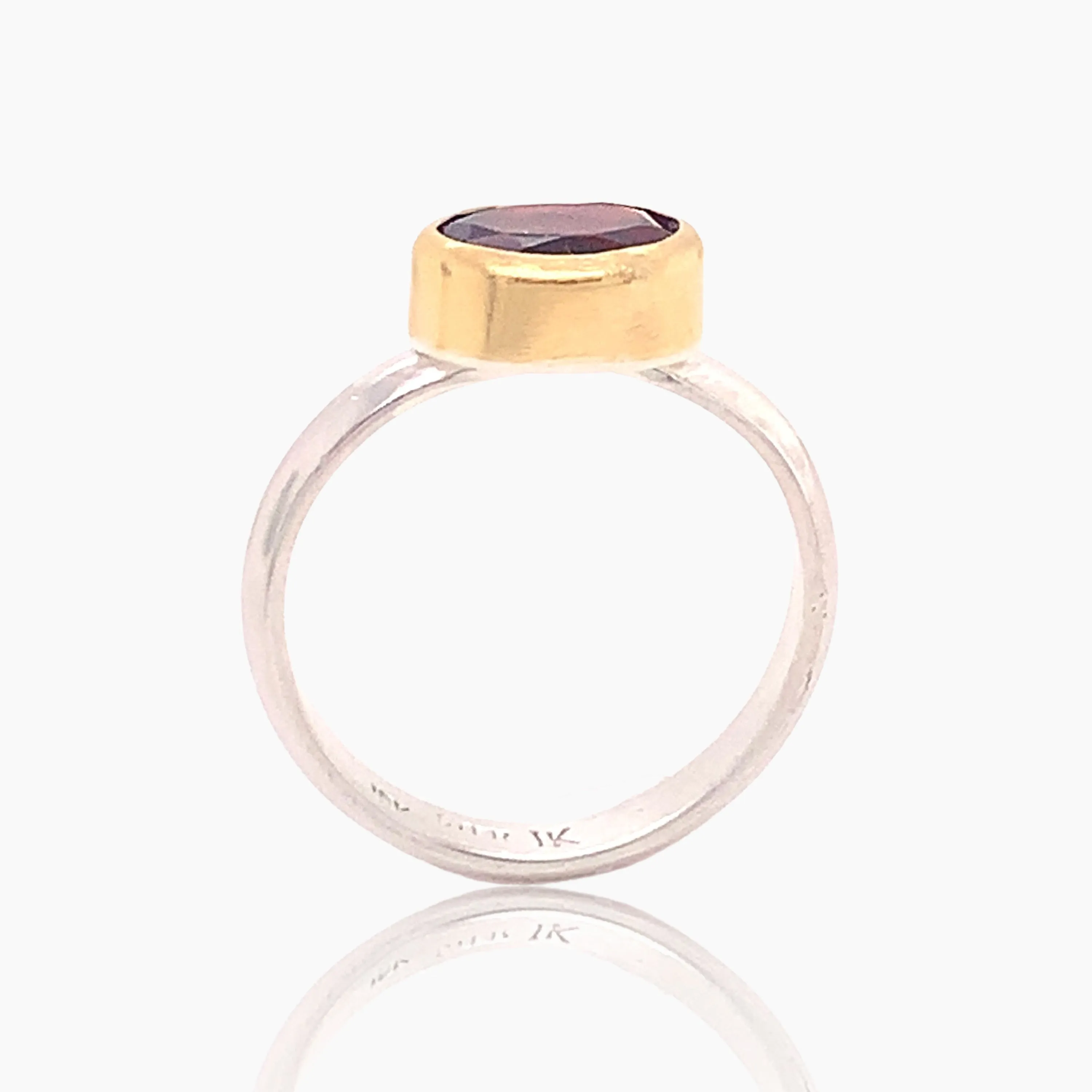 Madeira Citrine Gold and Silver Ring