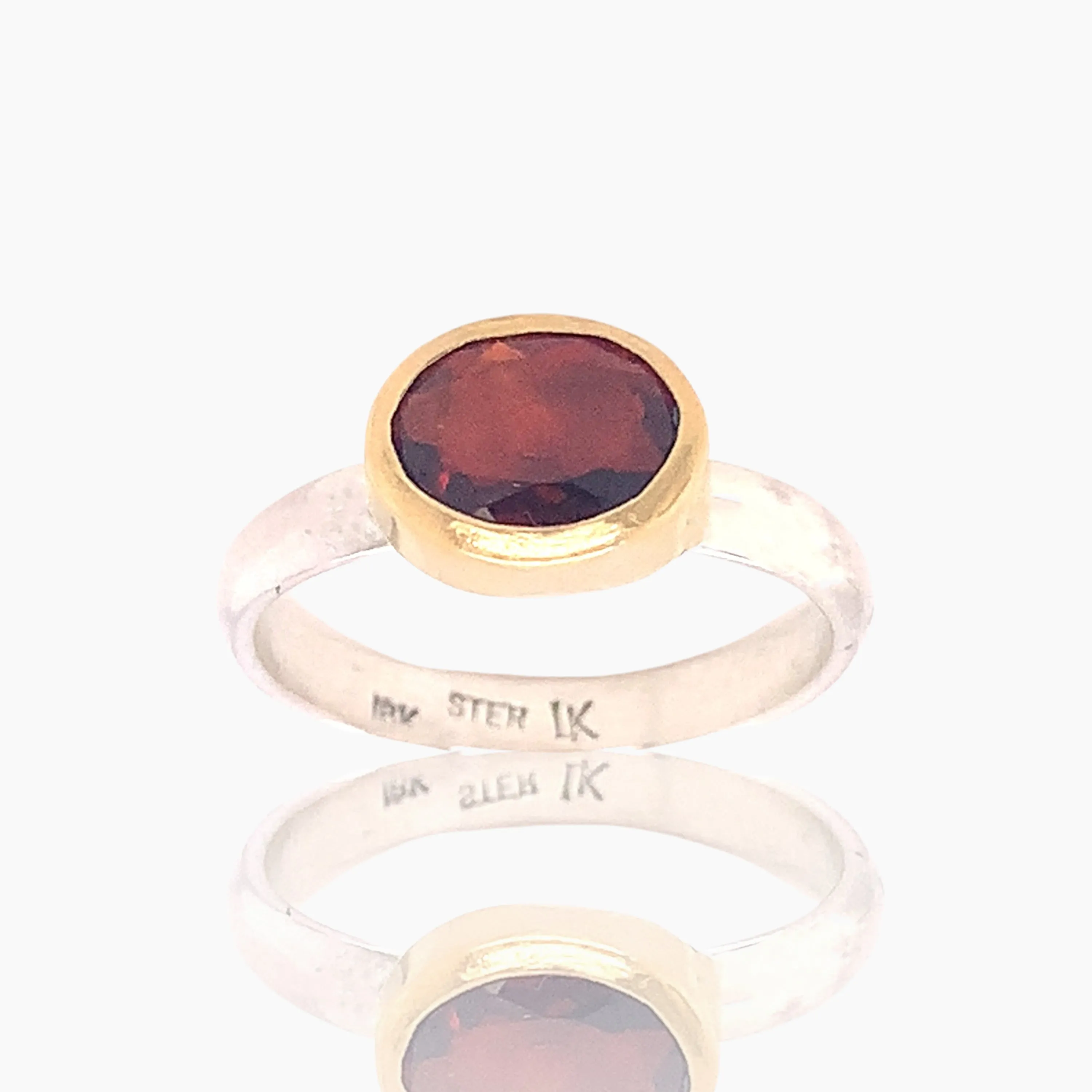 Madeira Citrine Gold and Silver Ring