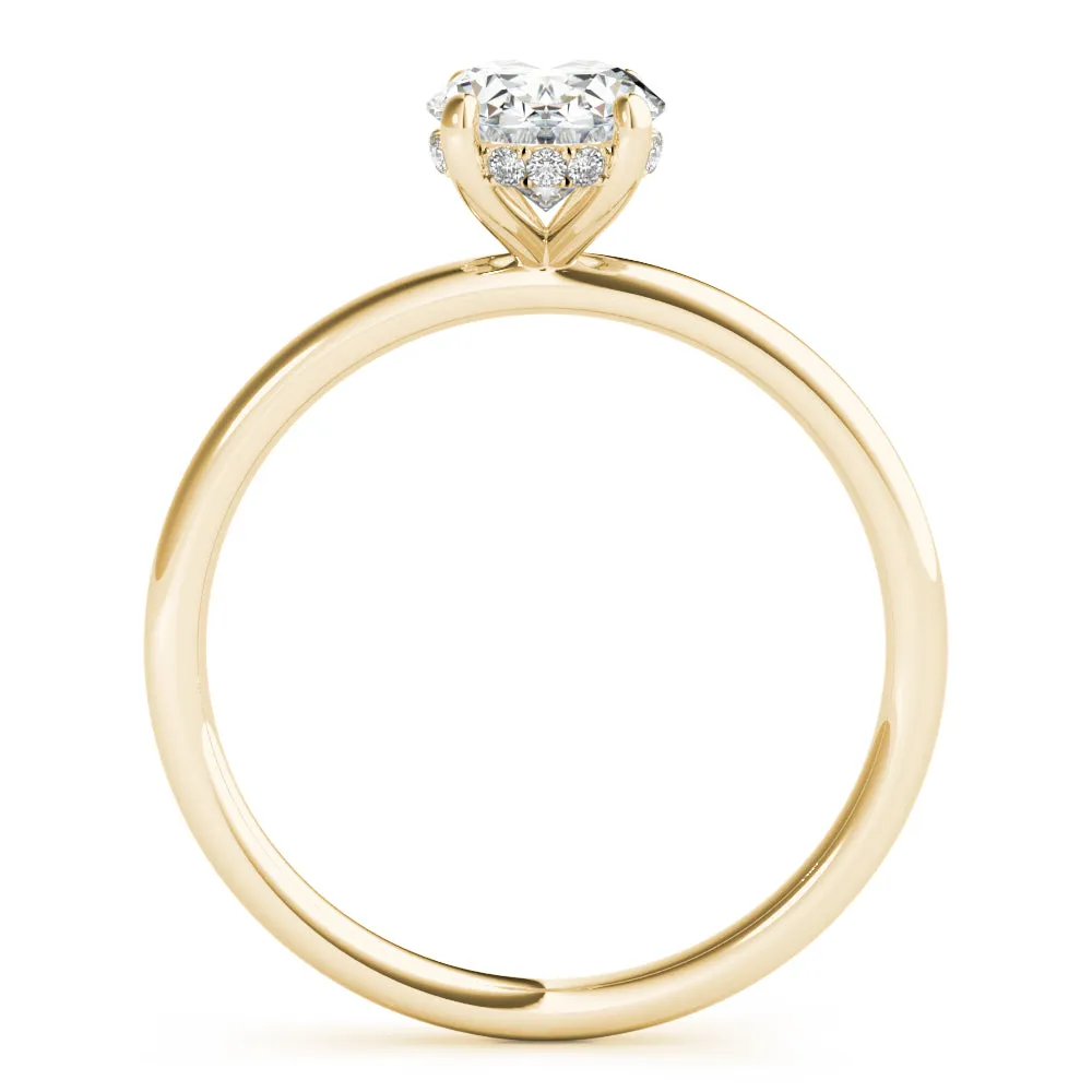 Madilyn Oval Lab Grown Diamond Solitaire Engagement Ring IGI Certified