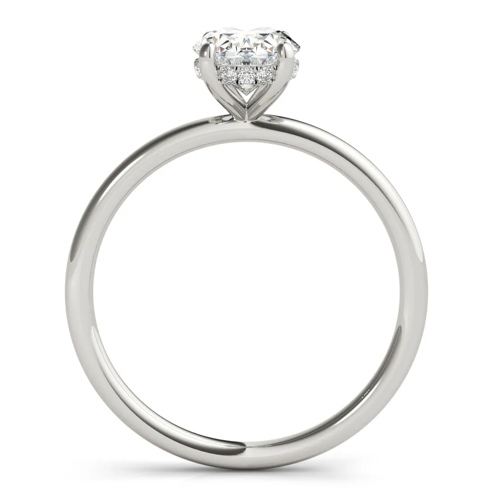 Madilyn Oval Lab Grown Diamond Solitaire Engagement Ring IGI Certified