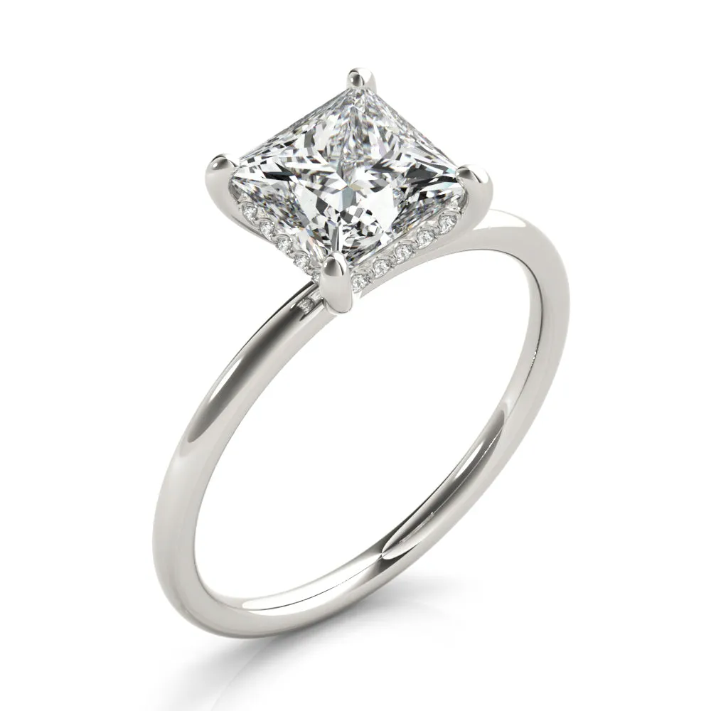 Madilyn Princess Lab Grown Diamond Solitaire Engagement Ring IGI Certified