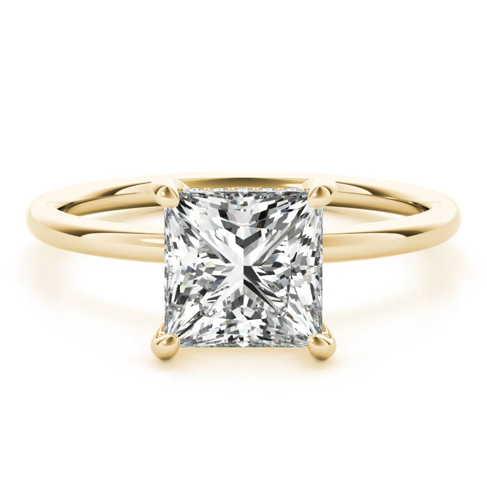 Madilyn Princess Lab Grown Diamond Solitaire Engagement Ring IGI Certified