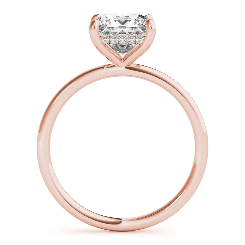 Madilyn Princess Lab Grown Diamond Solitaire Engagement Ring IGI Certified