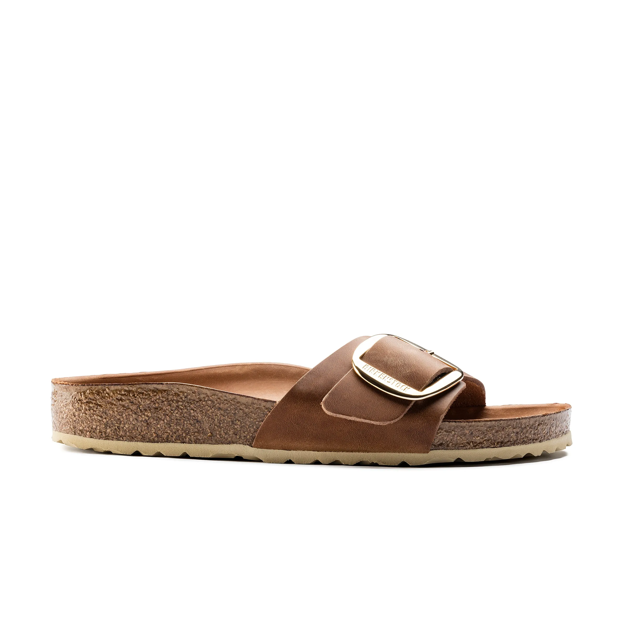 Madrid Big Buckle Cognac Oiled Leather