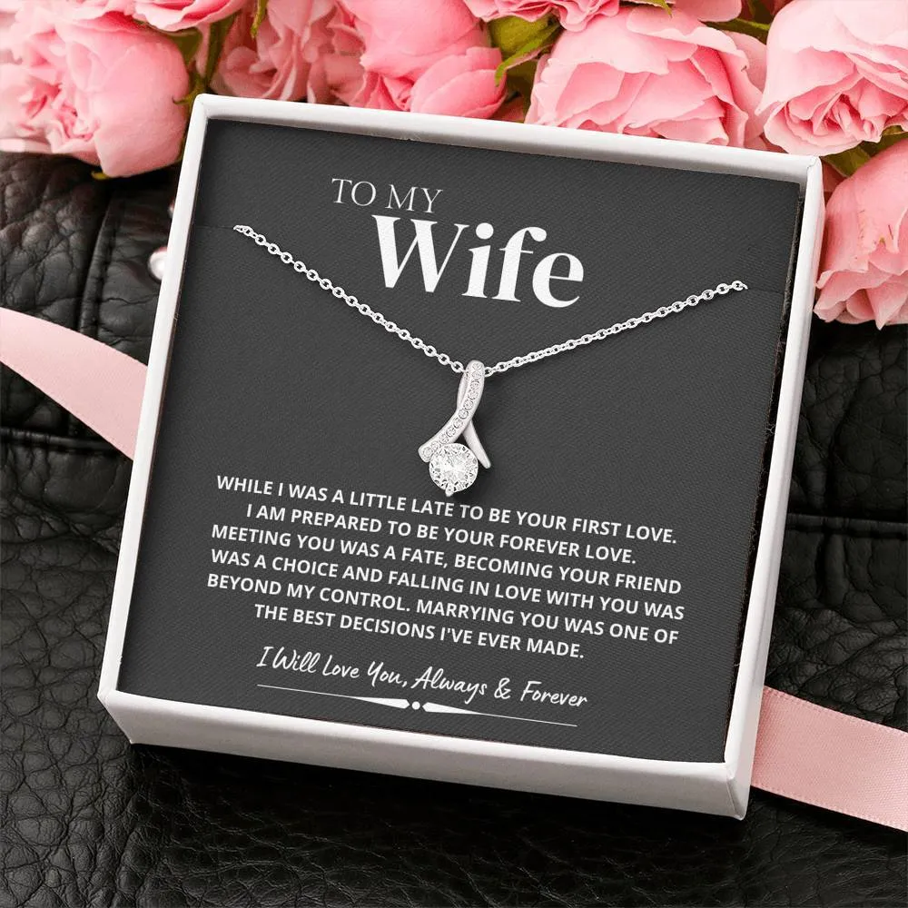 Marrying You was one of the Best Decision; Alluring Beauty Necklace Gift for Wife
