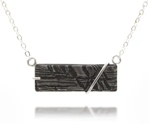Medium Rectangular Meteorite Necklace