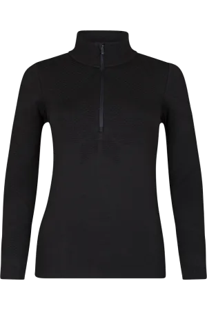 Merope Black Half-Zip Tech Sweater