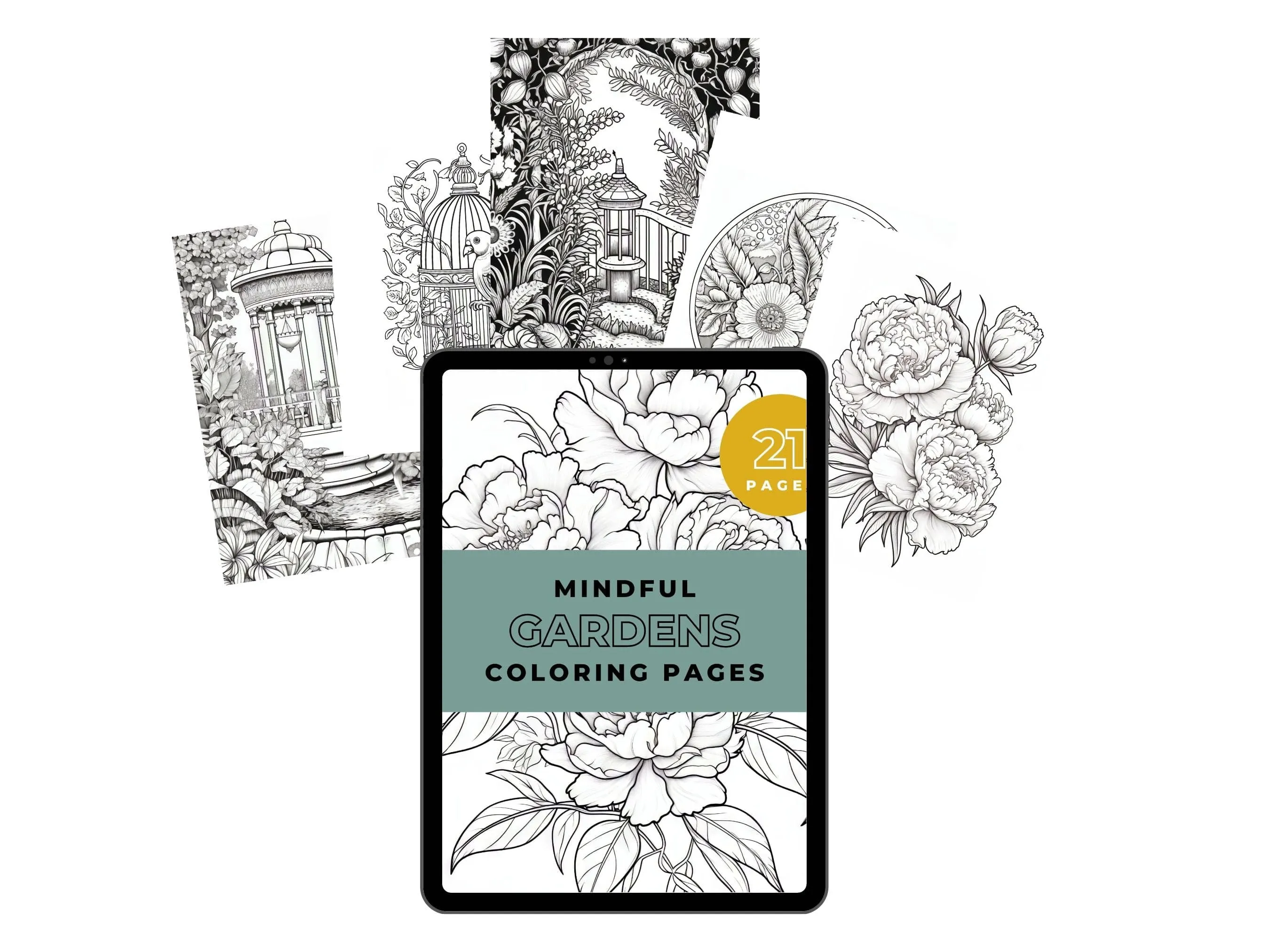 Mindful Gardens Coloring Pages