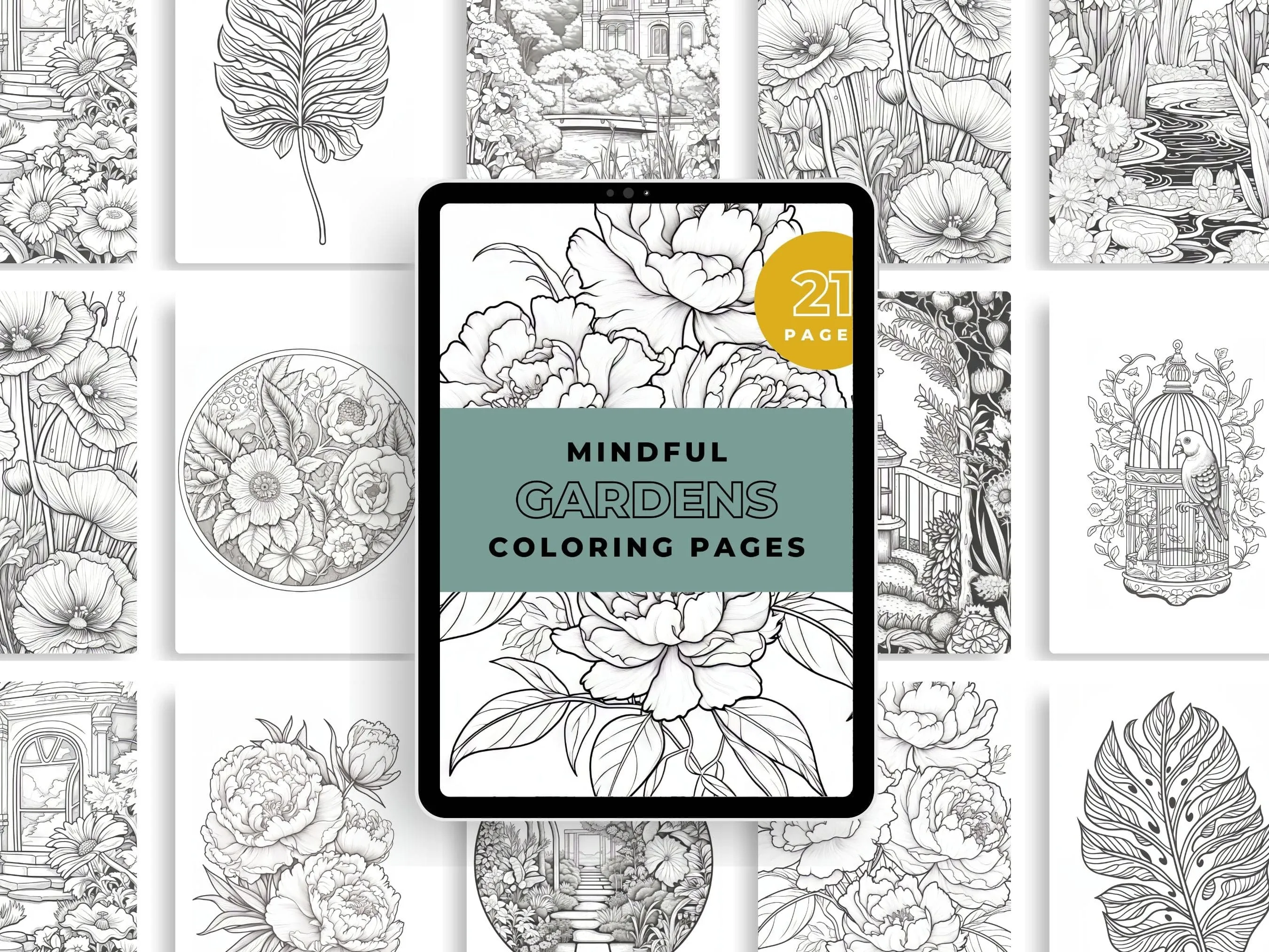 Mindful Gardens Coloring Pages
