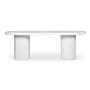 Modern Fluted Outdoor Gathering Table