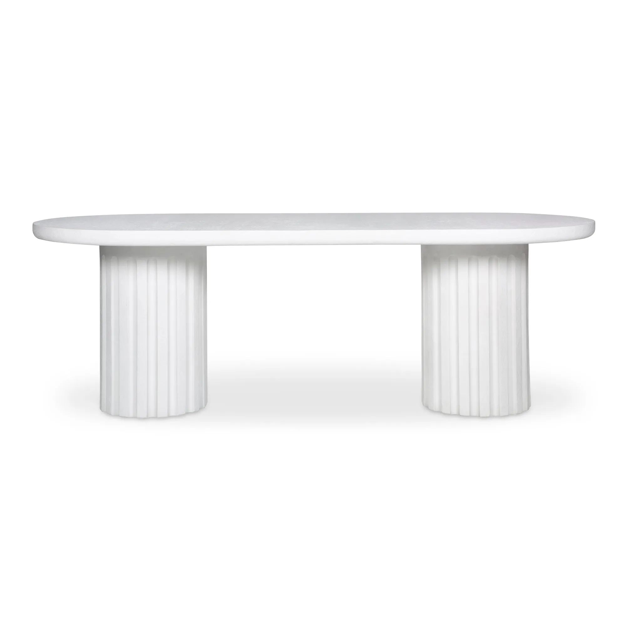 Modern Fluted Outdoor Gathering Table