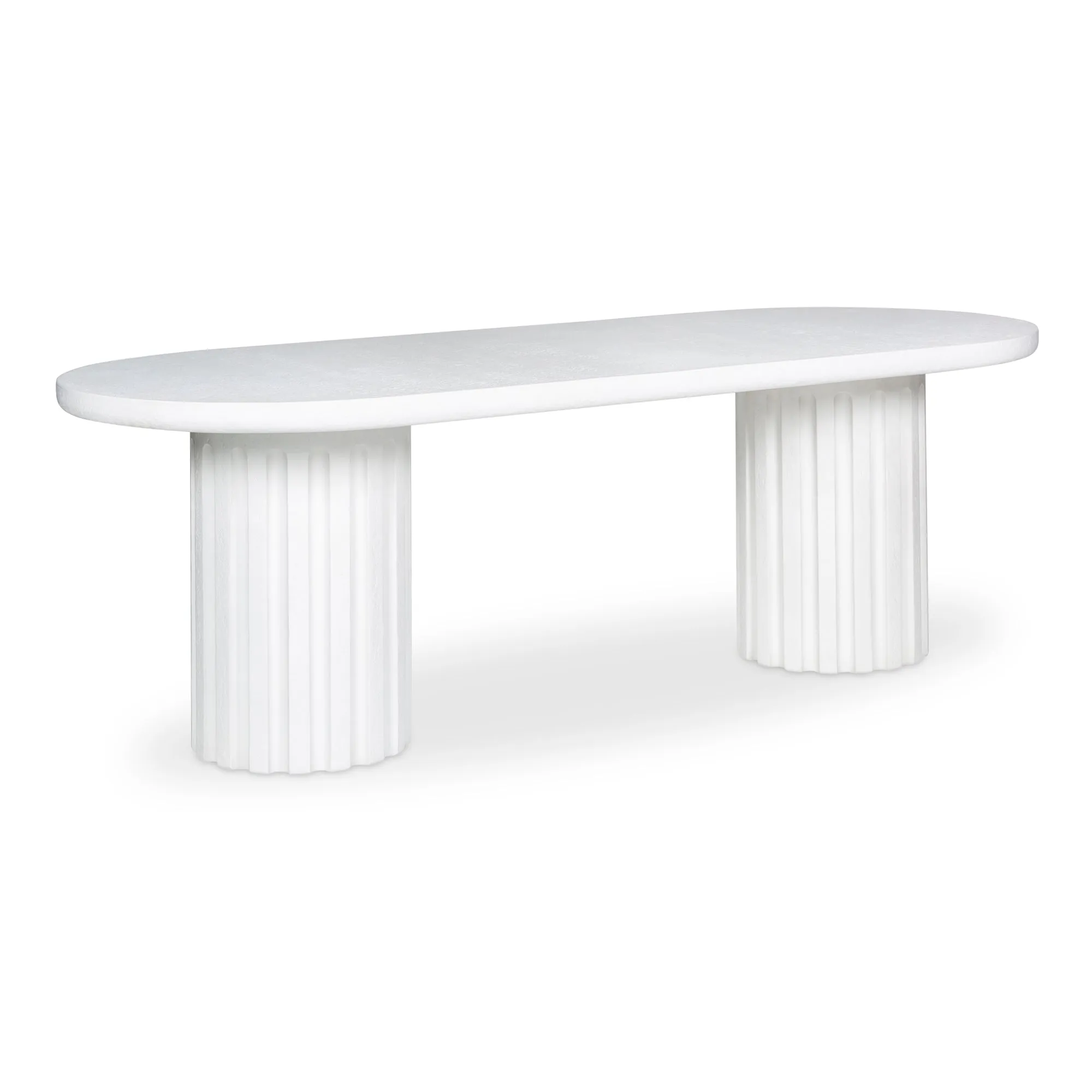 Modern Fluted Outdoor Gathering Table