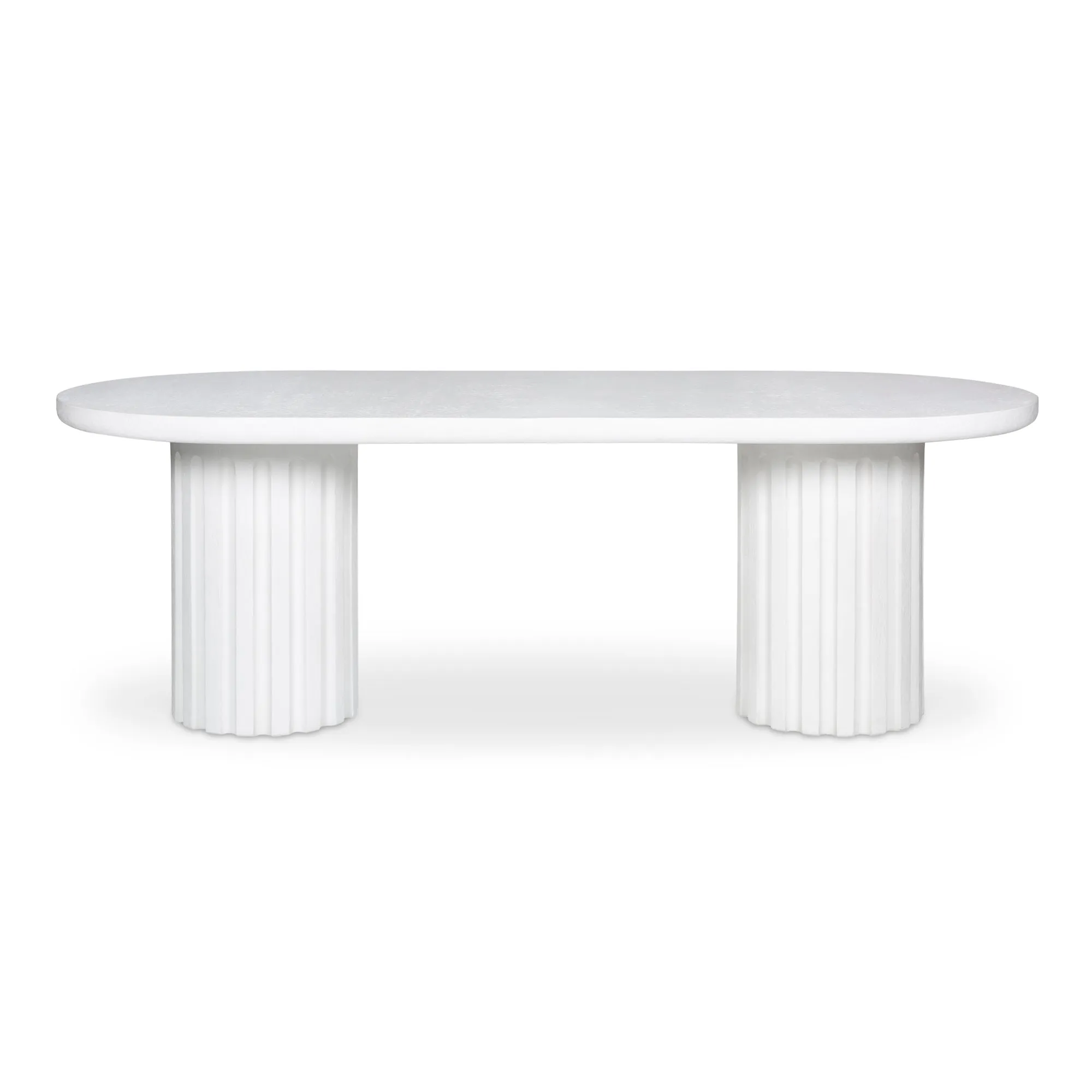 Modern Fluted Outdoor Gathering Table