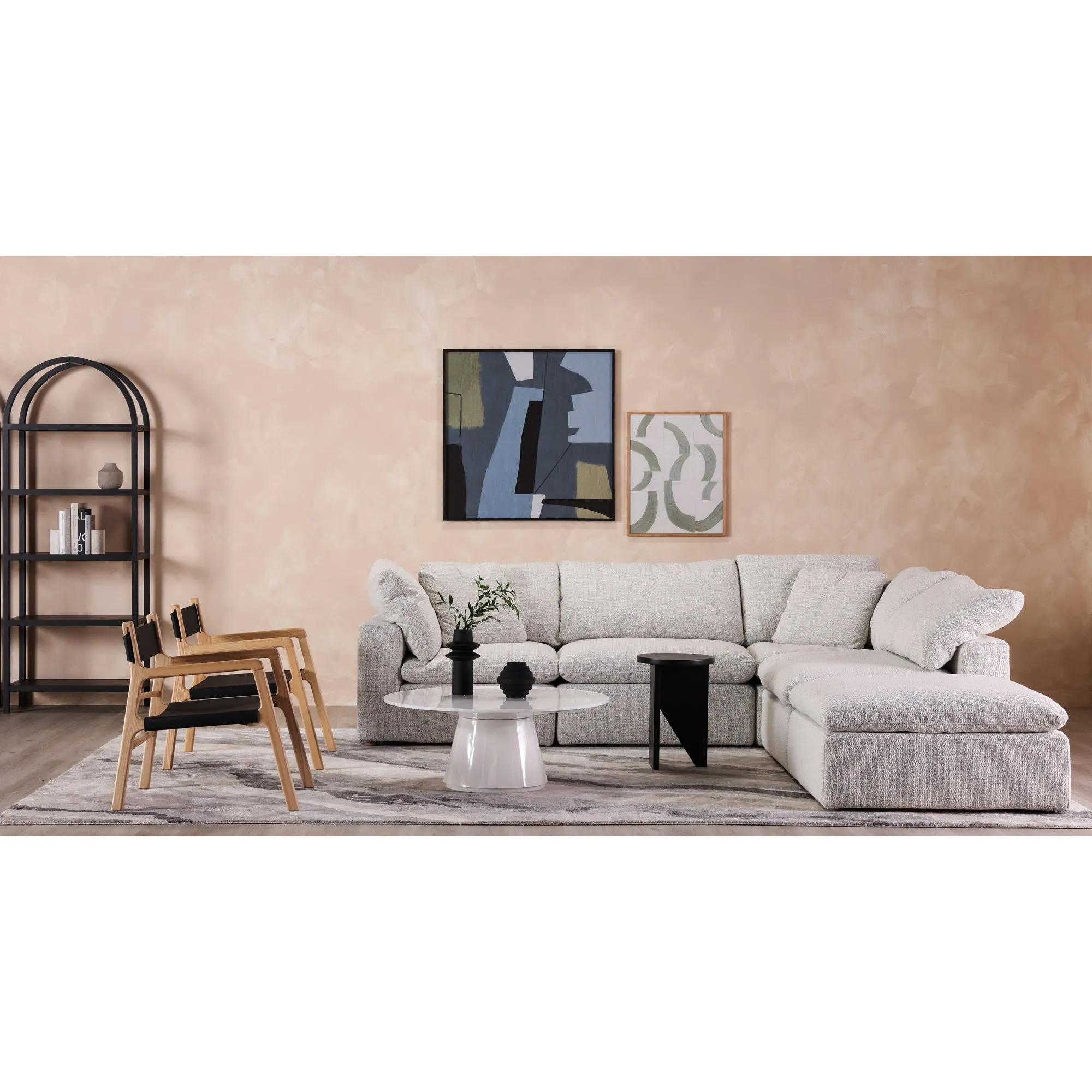 Modern Lounge Haven: Water-Resistant Modular Sofa