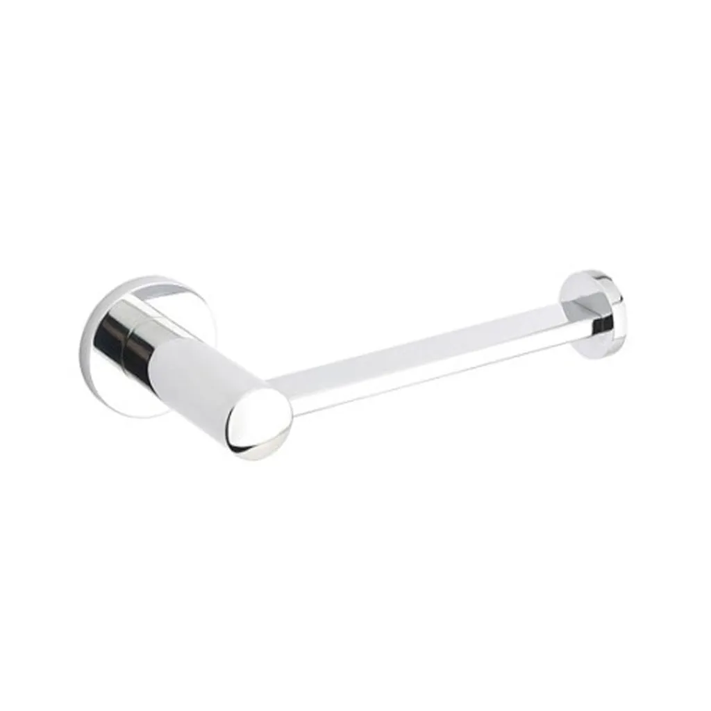 Modern Small Disc Toilet Paper Holder - Wall Mount - 7" Brass/Polished Chrome