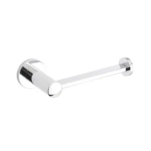 Modern Small Disc Toilet Paper Holder - Wall Mount - 7" Brass/Polished Chrome