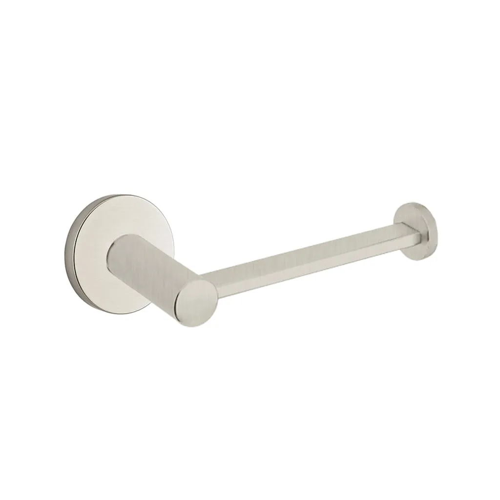 Modern Small Disc Toilet Paper Holder - Wall Mount - 7" Brass/Satin Nickel