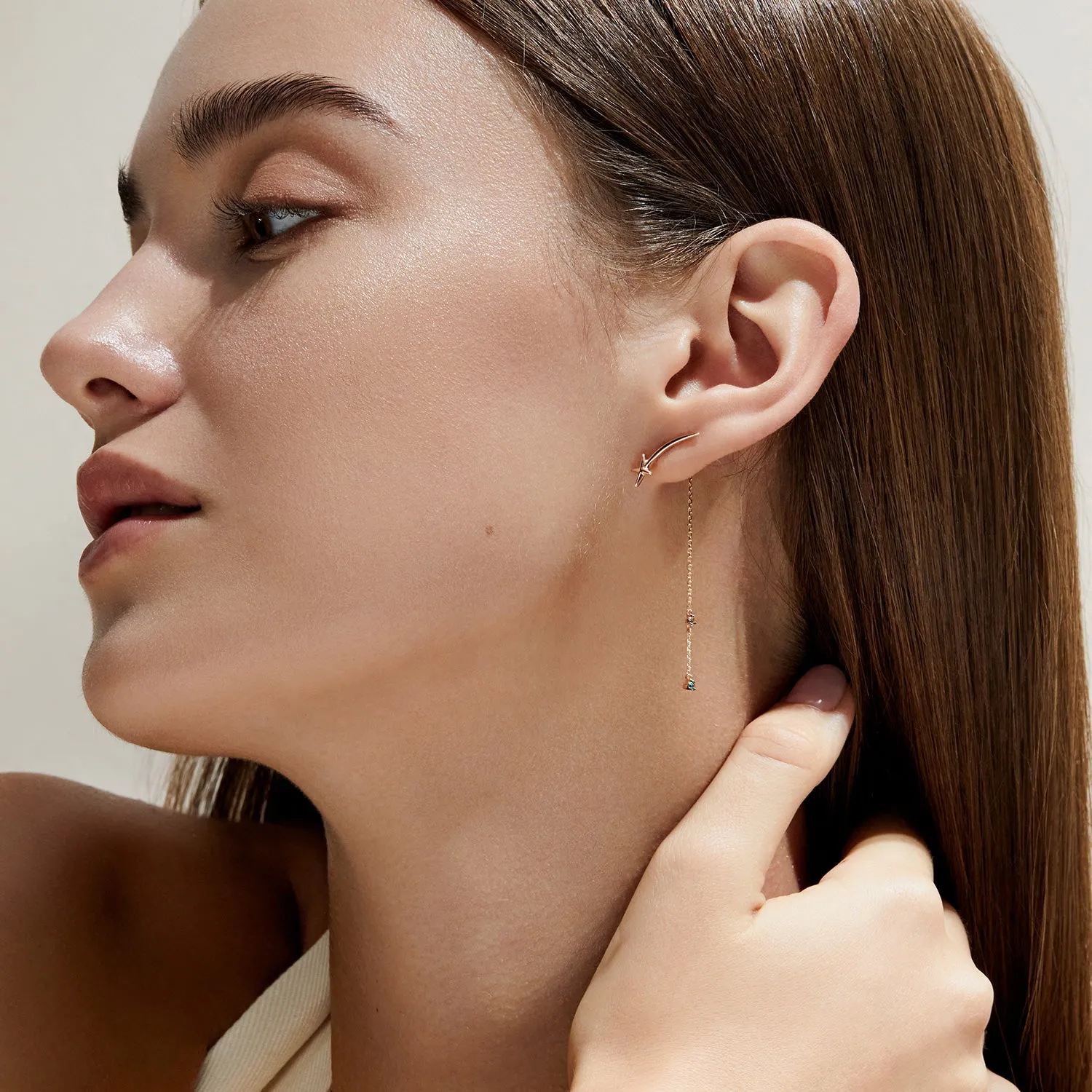 Mon Paris Gold One-sided Earring Back JDPERYF214B