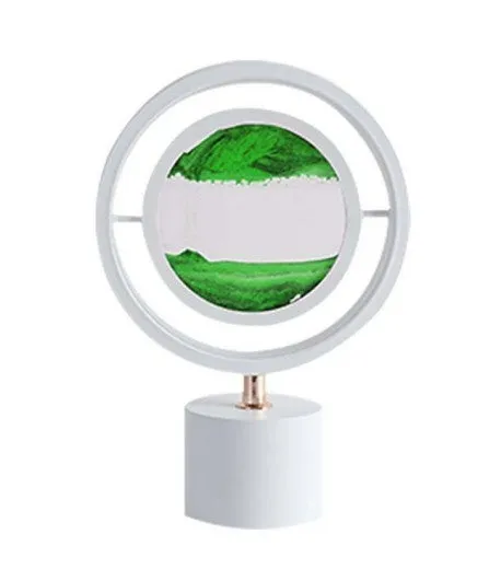 Moodscape Quicksand LED Moon Lamp Table Light Mirrored 3D Motion Moving Sand Art