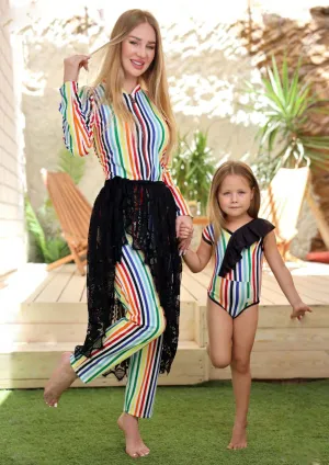 Mother and daughter swimsuit