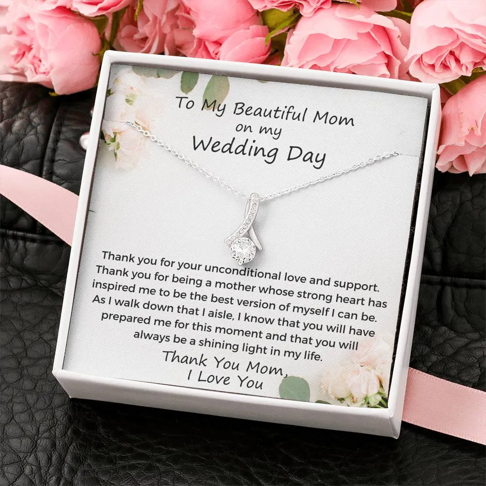Mother Of The Bride Gift Necklace - Thank You Mom