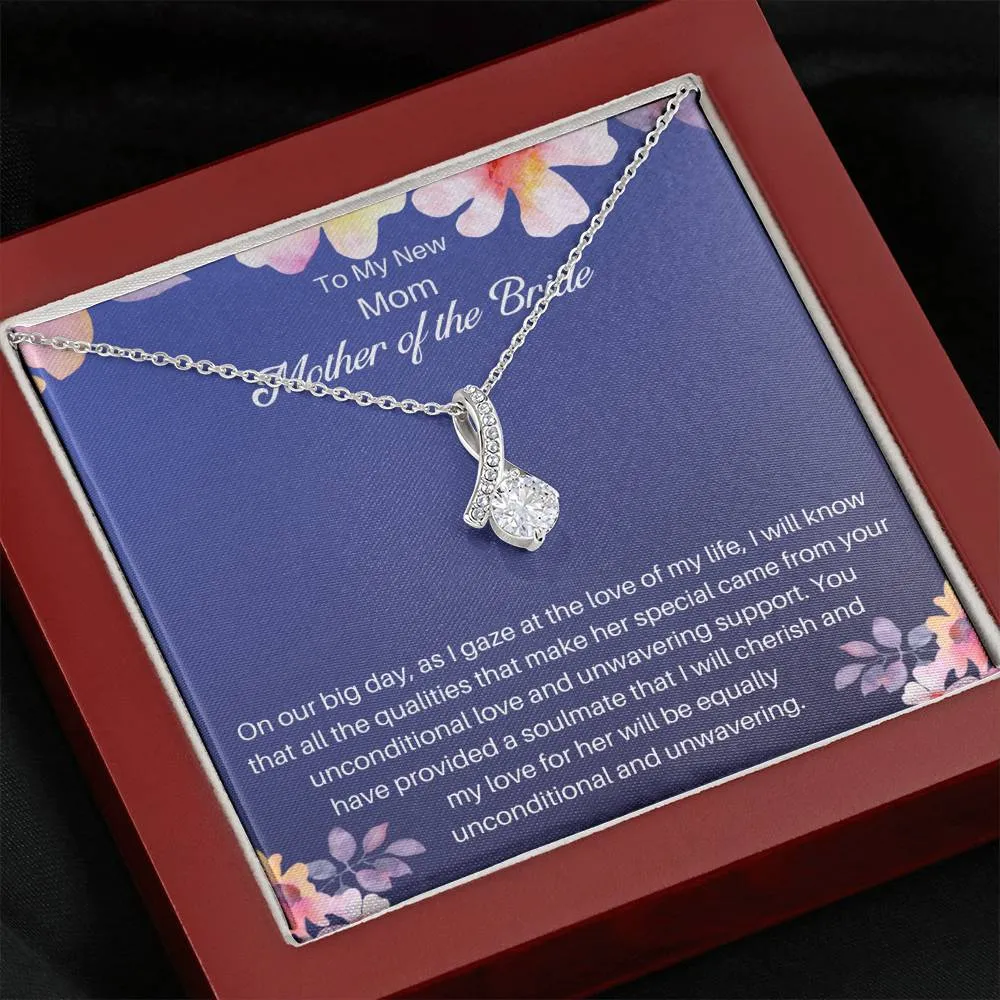 Mother Of The Bride Necklace Gift- To My Alluring New Mom