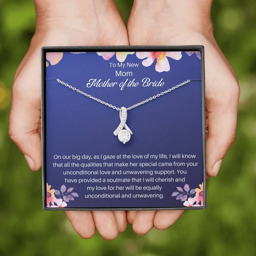 Mother Of The Bride Necklace Gift- To My Alluring New Mom
