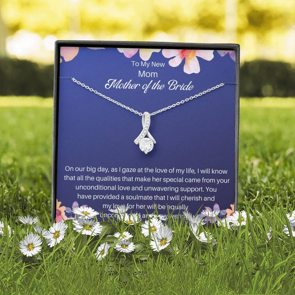 Mother Of The Bride Necklace Gift- To My Alluring New Mom