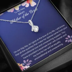Mother Of The Bride Necklace Gift- To My Alluring New Mom