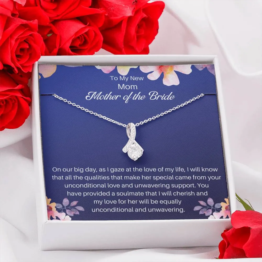 Mother Of The Bride Necklace Gift- To My Alluring New Mom