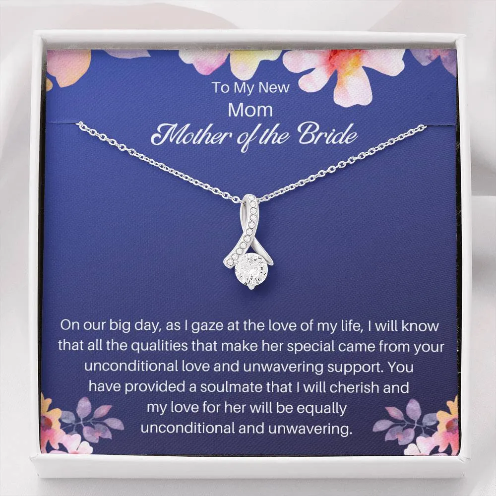 Mother Of The Bride Necklace Gift- To My Alluring New Mom