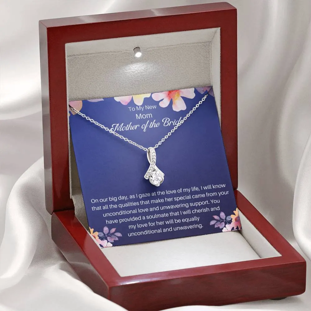 Mother Of The Bride Necklace Gift- To My Alluring New Mom