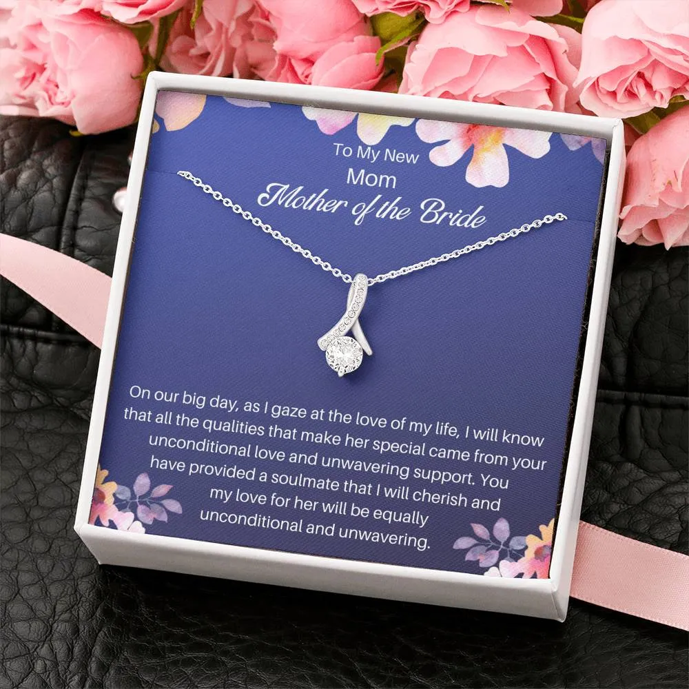 Mother Of The Bride Necklace Gift- To My Alluring New Mom